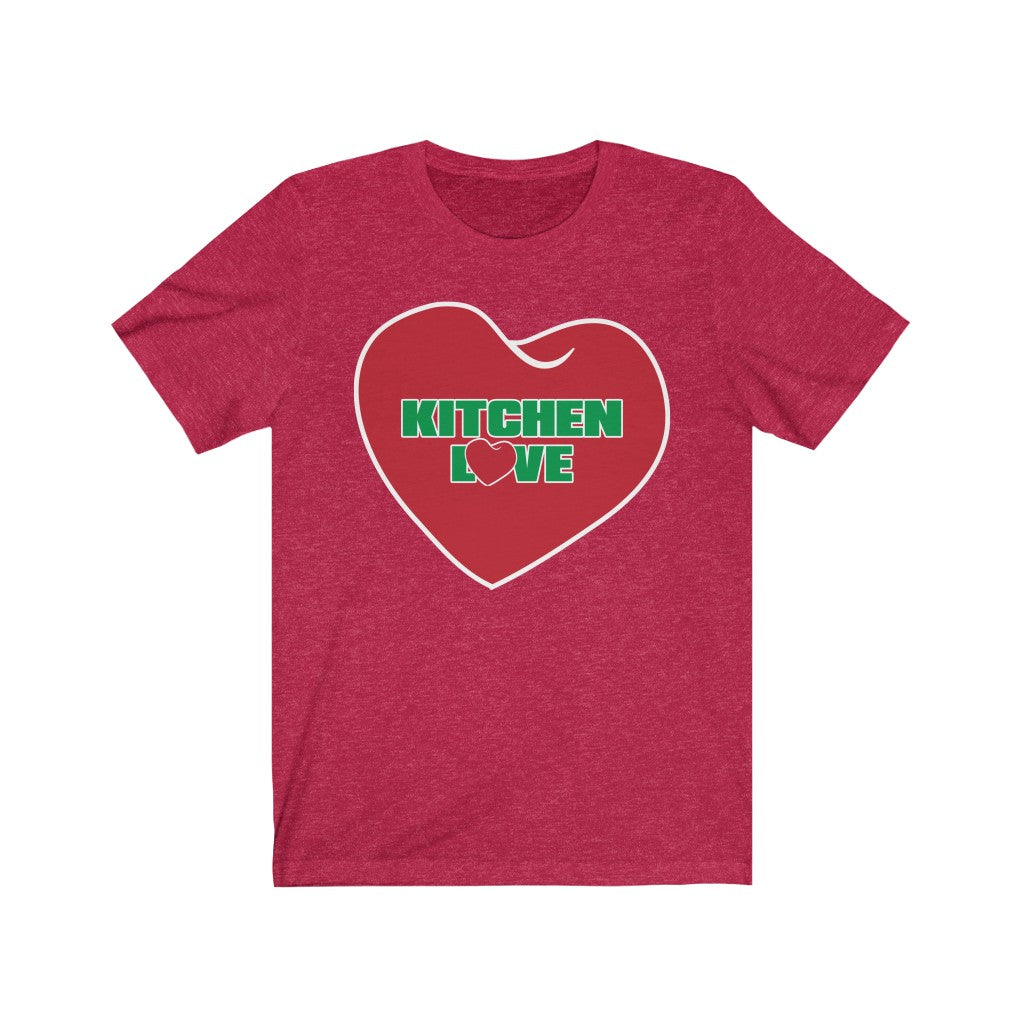 Kitchen Love in Heart Unisex T-shirt