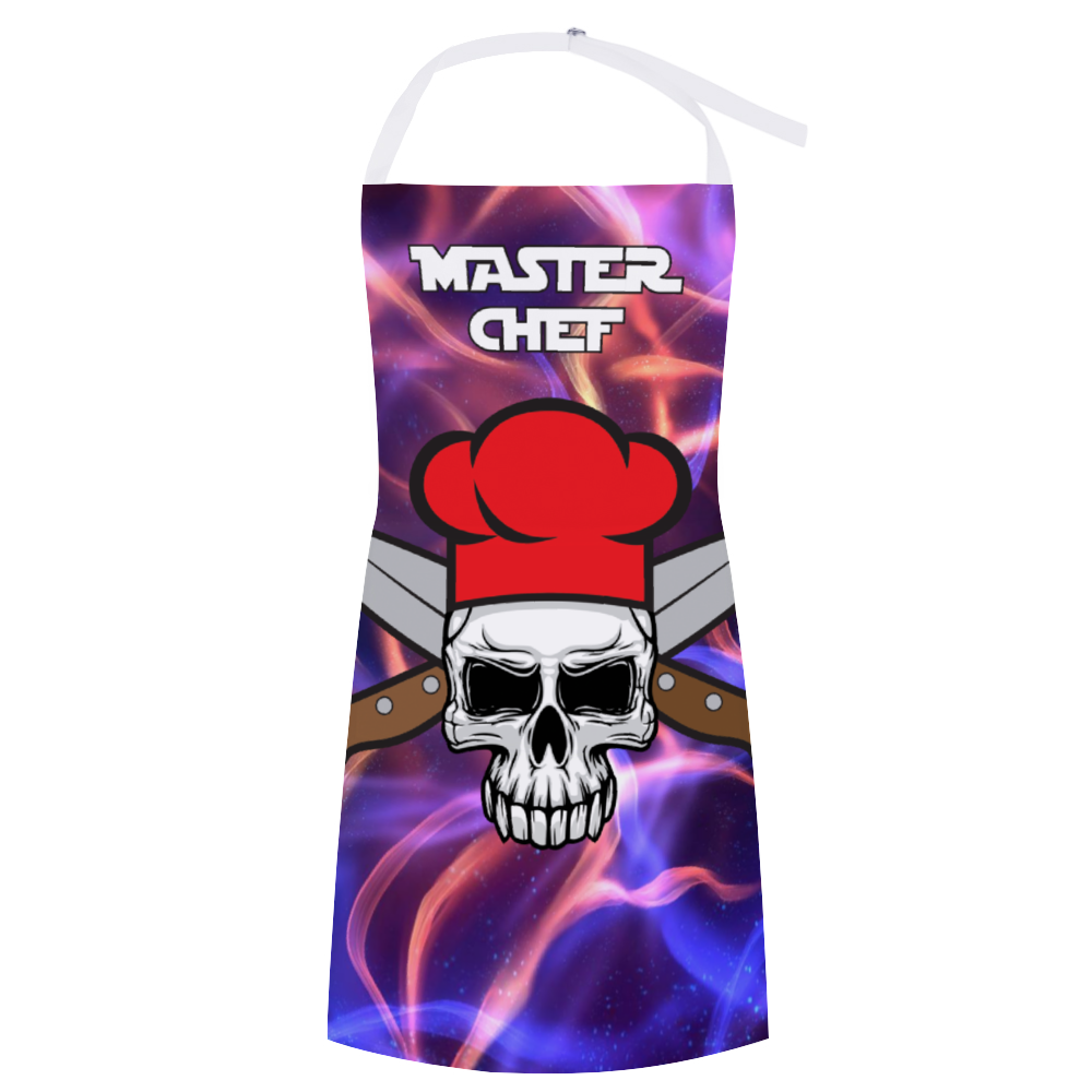 Master Chef Skull Apron - Blue