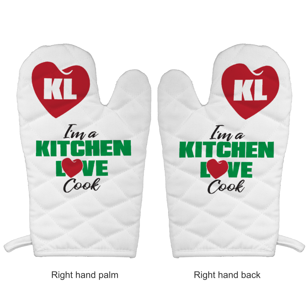 I'm a Kitchen Love Cook Insulated Oven Mitt & Pad