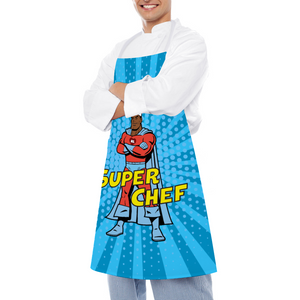 Super Chef Apron M1 Light Blue