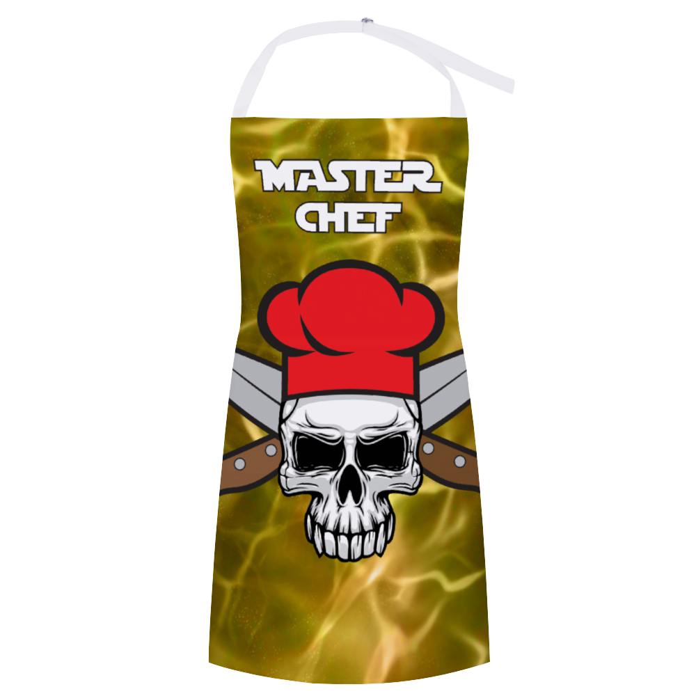 Master Chef Skull Apron - Yellow