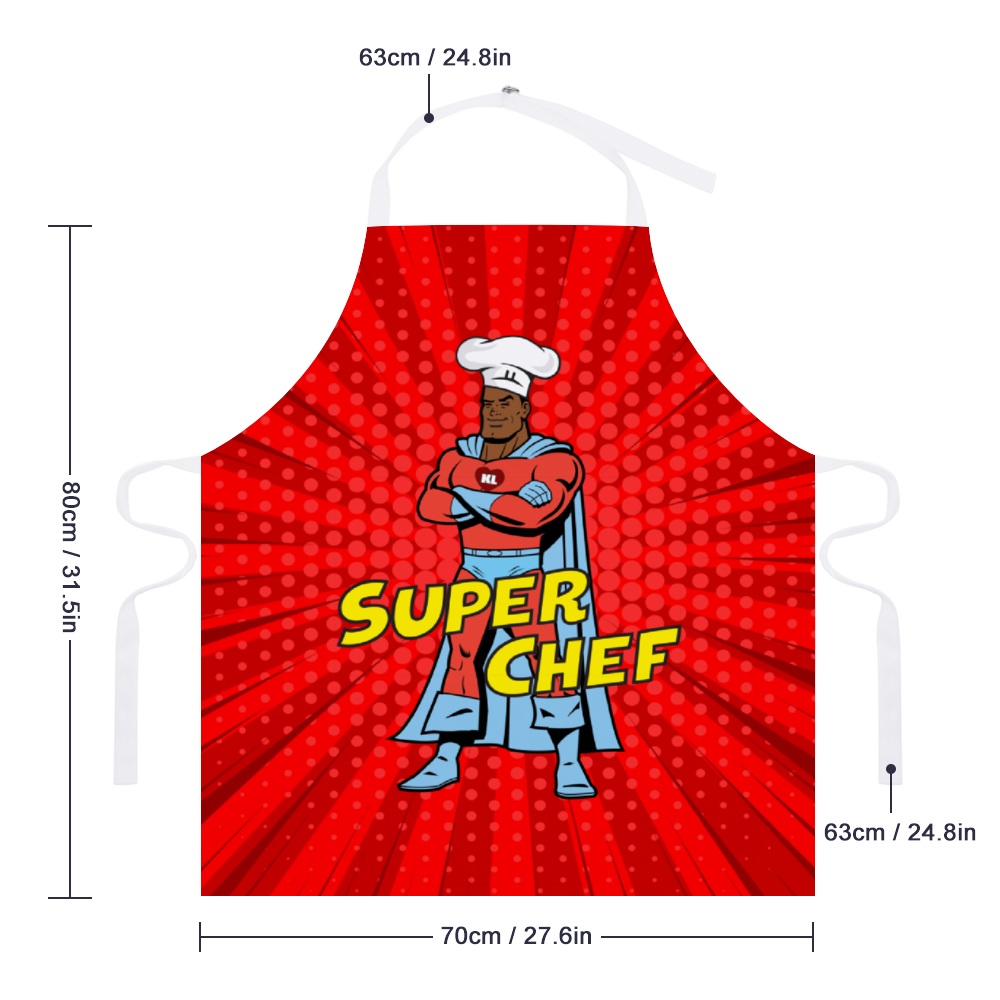 Super Chef Apron M1 Red