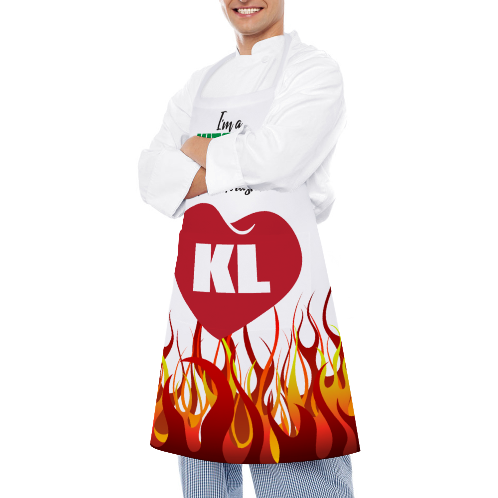 I'm a Kitchen Love Grill Master Flames Apron