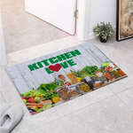 Kitchen Love Rubber Floor Mat