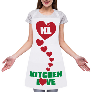Kitchen Love Hearts Apron