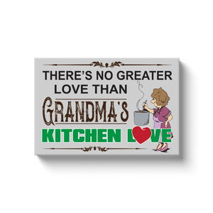 Grandma's Kitchen Love Canvas Wrap