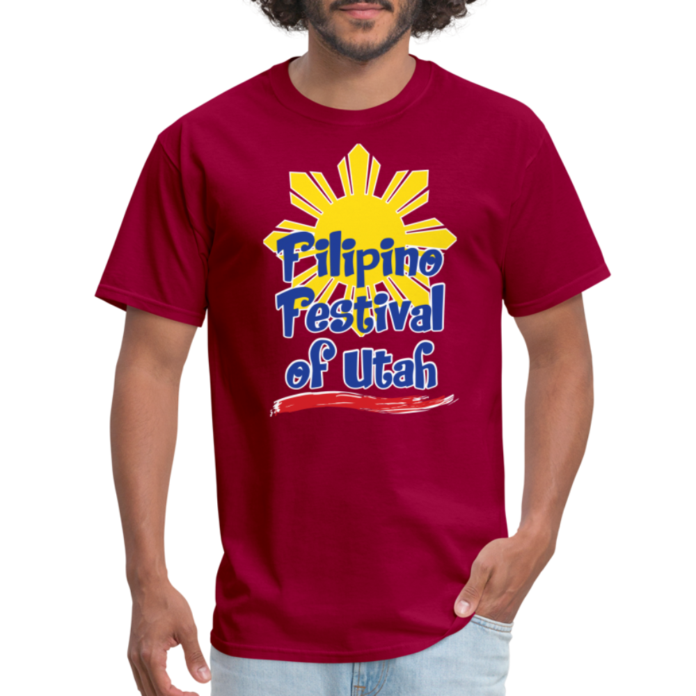 Filipino Festival of Utah T-shirt - dark red