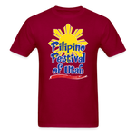 Filipino Festival of Utah T-shirt - dark red
