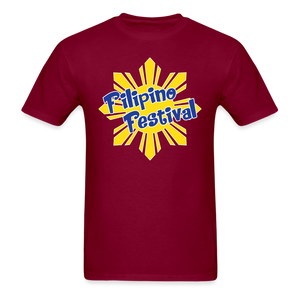 Filipino Festival with Sun - burgundy