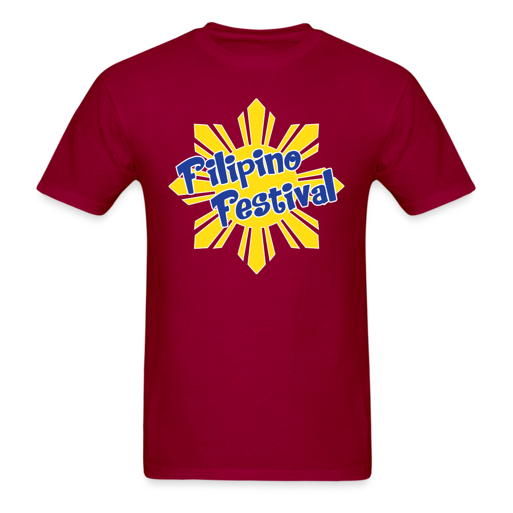 Filipino Festival with Sun - dark red