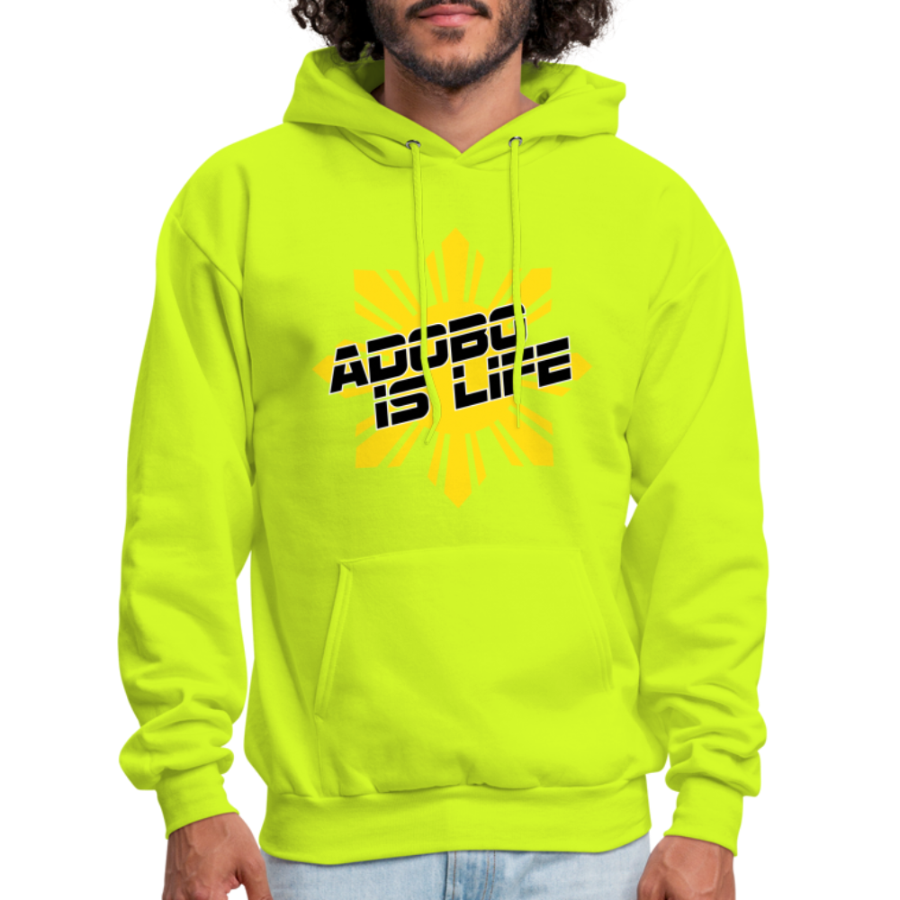 Adobo is Life Hoodie - safety green