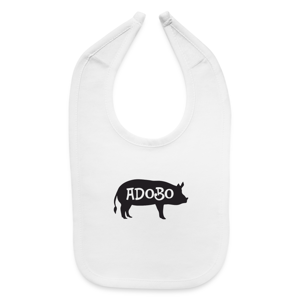 Pork Adobo Baby Bib - white