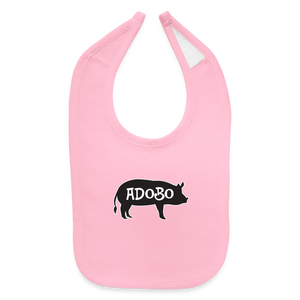 Pork Adobo Baby Bib - light pink