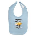 Forget the Bottle, Give me Lumpia Baby Bib - light blue