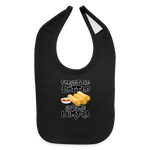 Forget the Bottle, Give me Lumpia Baby Bib - black