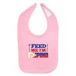 Feed Me I'm Filipino Baby Bib - light pink