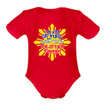 I'm Not Crying I Just Want Filipino Food Organic Short Sleeve Baby Bodysuit - red