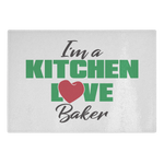 I'm a Kitchen Love Baker Glass Cutting Board