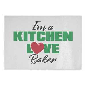 I'm a Kitchen Love Baker Glass Cutting Board